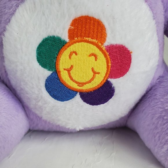 Care Bear Plush Harmony Bear by Nanco 2004 Purple 9 In Stuffed Animal Toy - Picture 12 of 12